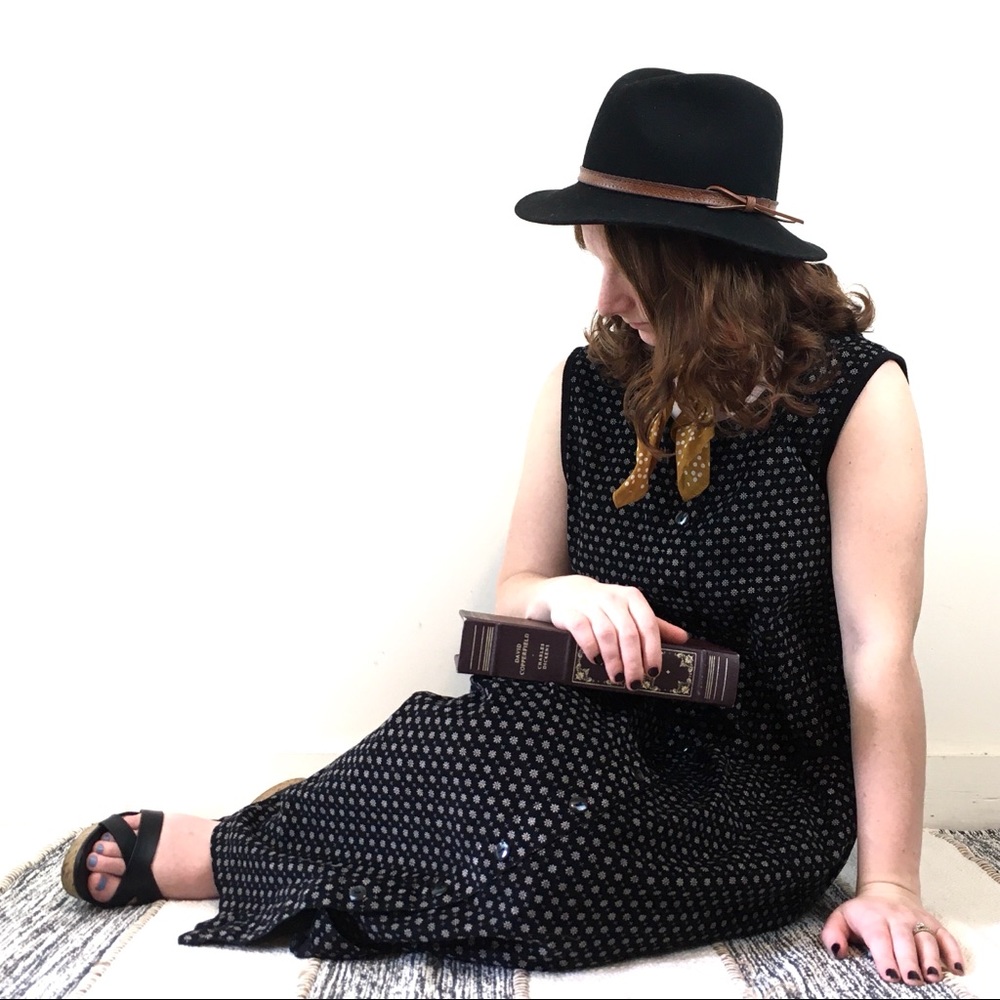 Vintage 90’s corduroy floral dress